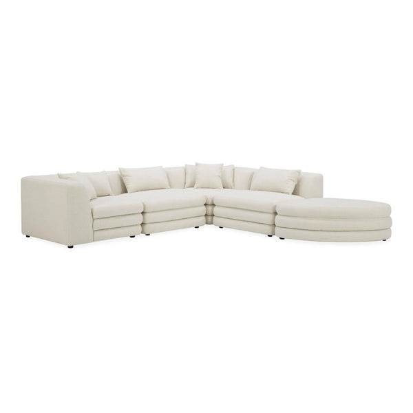 Lowtide Alcove Polyester Upholstered Modular Sectional Modular Sofas LOOMLAN By Moe's Home