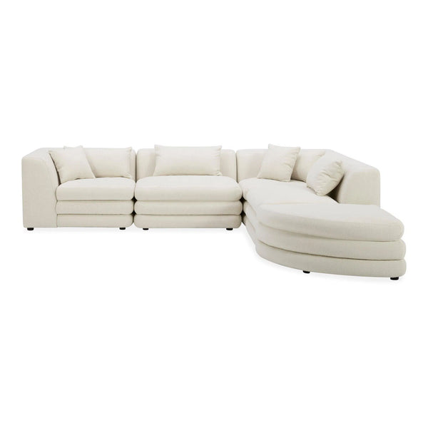 Lowtide Alcove Polyester Upholstered Modular Sectional Modular Sofas LOOMLAN By Moe's Home