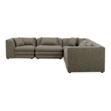 Lowtide Classic L-Shaped Polyester Upholstered Modular Sectional Modular Sofas LOOMLAN By Moe's Home