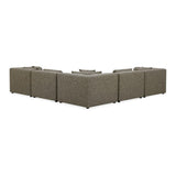 Lowtide Classic L-Shaped Polyester Upholstered Modular Sectional Modular Sofas LOOMLAN By Moe's Home