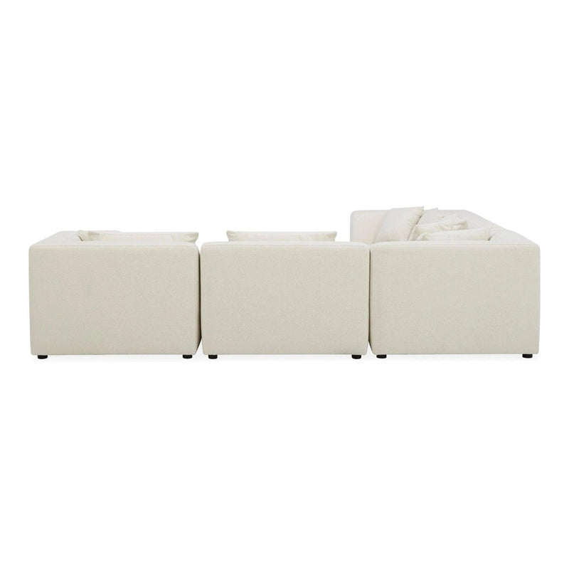 Lowtide Classic L-Shaped Polyester Upholstered Modular Sectional Modular Sofas LOOMLAN By Moe's Home