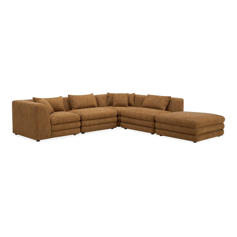 Lowtide Dream Polyester Upholstered Modular Sectional Modular Sofas LOOMLAN By Moe's Home