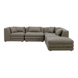 Lowtide Dream Polyester Upholstered Modular Sectional Modular Sofas LOOMLAN By Moe's Home