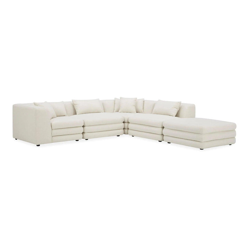 Lowtide Dream Polyester Upholstered Modular Sectional Modular Sofas LOOMLAN By Moe's Home