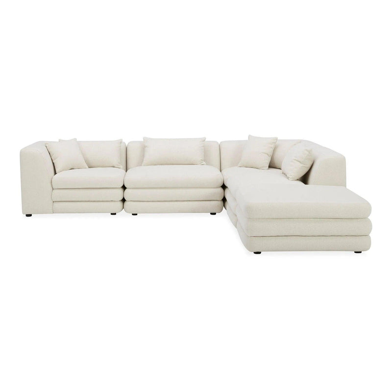 Lowtide Dream Polyester Upholstered Modular Sectional Modular Sofas LOOMLAN By Moe's Home