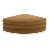 Lowtide Polyester Upholstered Curved Ottoman Ottomans LOOMLAN By Moe's Home