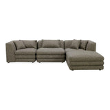 Lowtide Polyester Upholstered Lounge Modular Sectional Modular Sofas LOOMLAN By Moe's Home