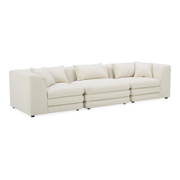 Lowtide Polyester Upholstered Modular Sofa Modular Sofas LOOMLAN By Moe's Home