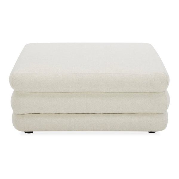 Lowtide Polyester Upholstered Ottoman Ottomans LOOMLAN By Moe's Home