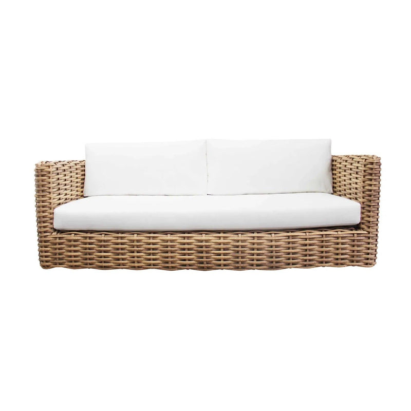 Luar Aluminum Brown Outdoor Sofa Outdoor Sofas & Loveseats LOOMLAN By Artesia