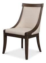 Lucas Dining Chairs Set of 2 Linen Dining Chairs LOOMLAN By Sarreid