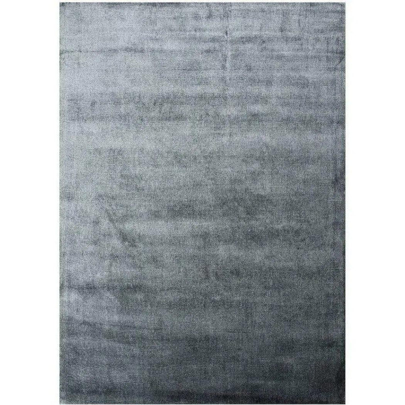 Lucens Aqua Blue Grey Solid Handmade Area Rug Area Rugs LOOMLAN By Linie Design