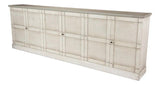 Luciana 6 Wood Door Buffet 112" Sideboards LOOMLAN By Sarreid