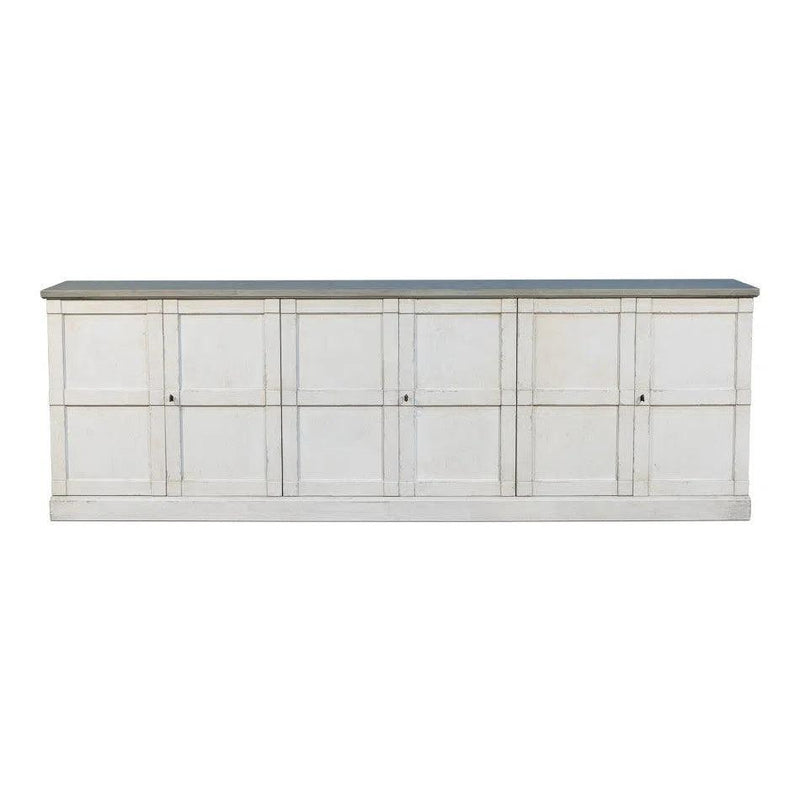 Luciana Wood Doors Buffet 112" St. with Grey Sideboards LOOMLAN By Sarreid