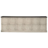 Luciana Wood Doors Buffet 112" W.Grey S.Grey Sideboards LOOMLAN By Sarreid