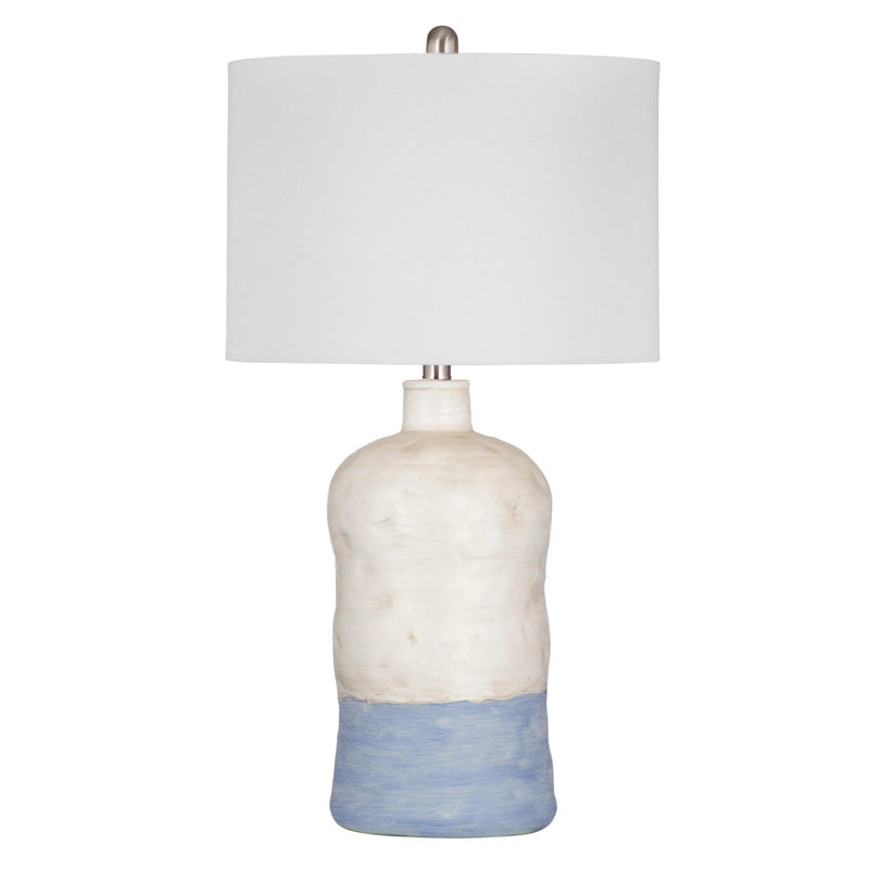 Lucy Resin White Table Lamp Table Lamps LOOMLAN By Bassett Mirror