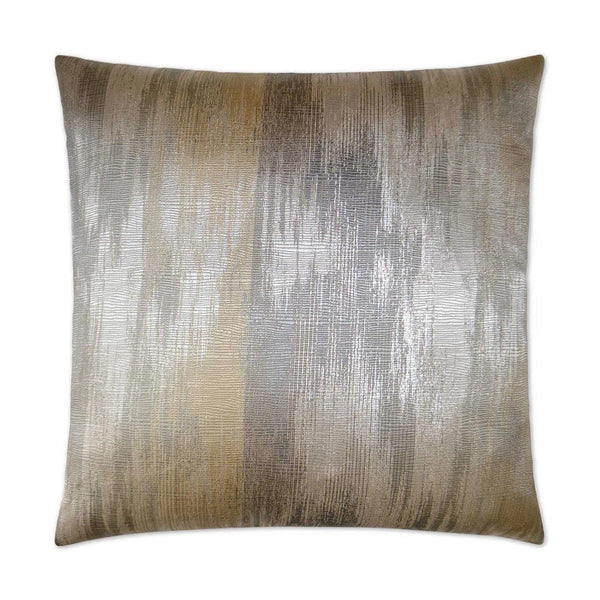 Lumina Silver Throw Pillow With Insert Throw Pillows LOOMLAN By D.V. Kap