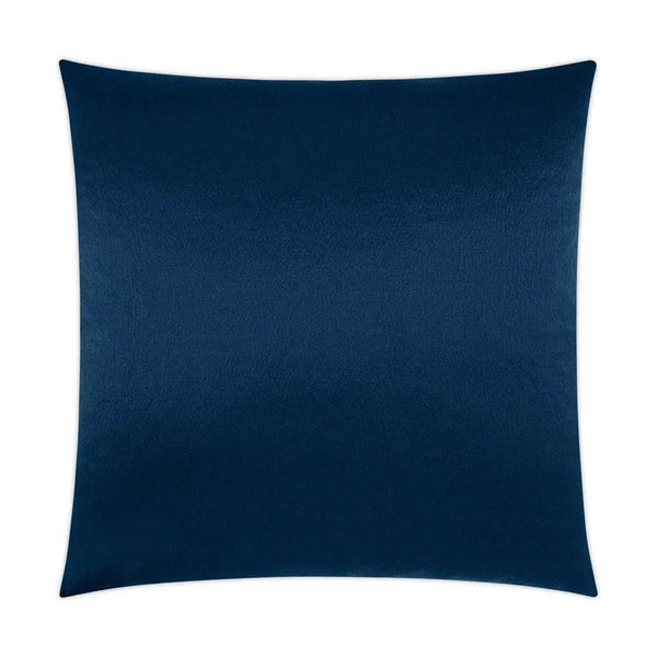 Lumis Navy Transitional Solid Navy Large Throw Pillow With Insert Throw Pillows LOOMLAN By D.V. Kap