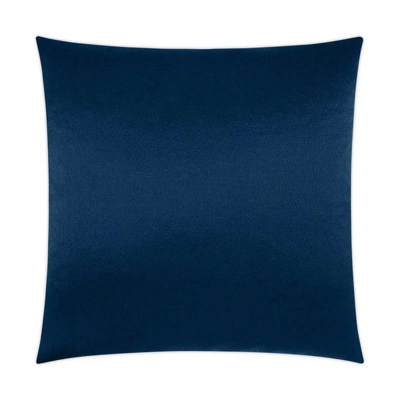 Lumis Navy Transitional Solid Navy Large Throw Pillow With Insert Throw Pillows LOOMLAN By D.V. Kap