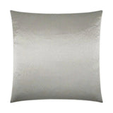 Lumis Vapor Transitional Solid Silver Large Throw Pillow With Insert Throw Pillows LOOMLAN By D.V. Kap