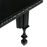 Luxor Wood Black Square Side Table Side Tables LOOMLAN By Noir