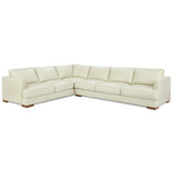 Luxurious Malibu Top Grain Leather L-Shaped Sectional Couch Sectionals LOOMLAN By One For Victory