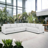 Luxurious Malibu Top Grain Leather L-Shaped Sectional Couch Sectionals LOOMLAN By One For Victory