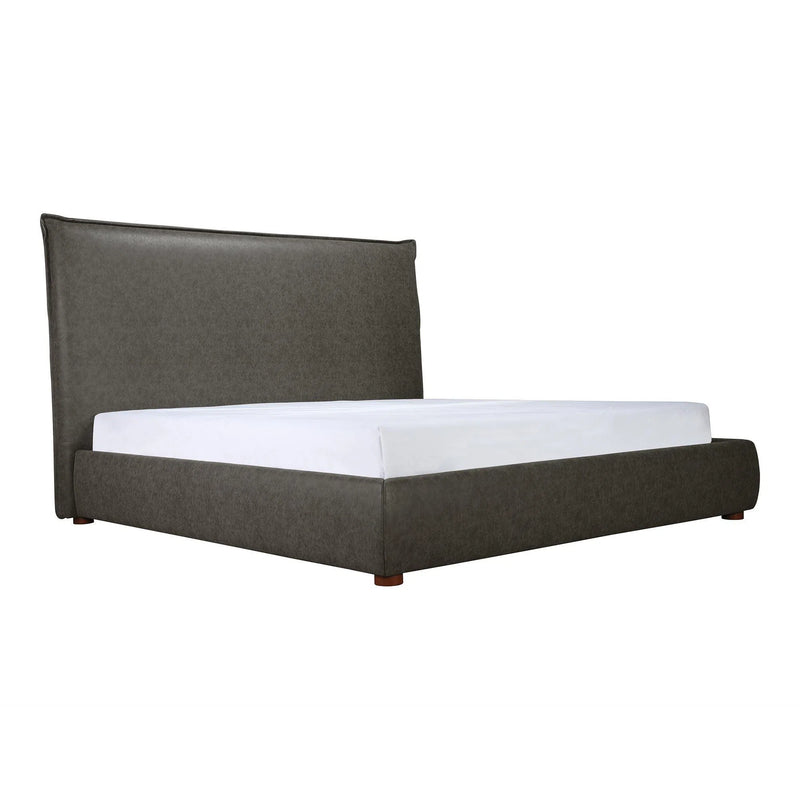 Luzon Leather Tall Headboard King Bed Beds LOOMLAN By Moe's Home