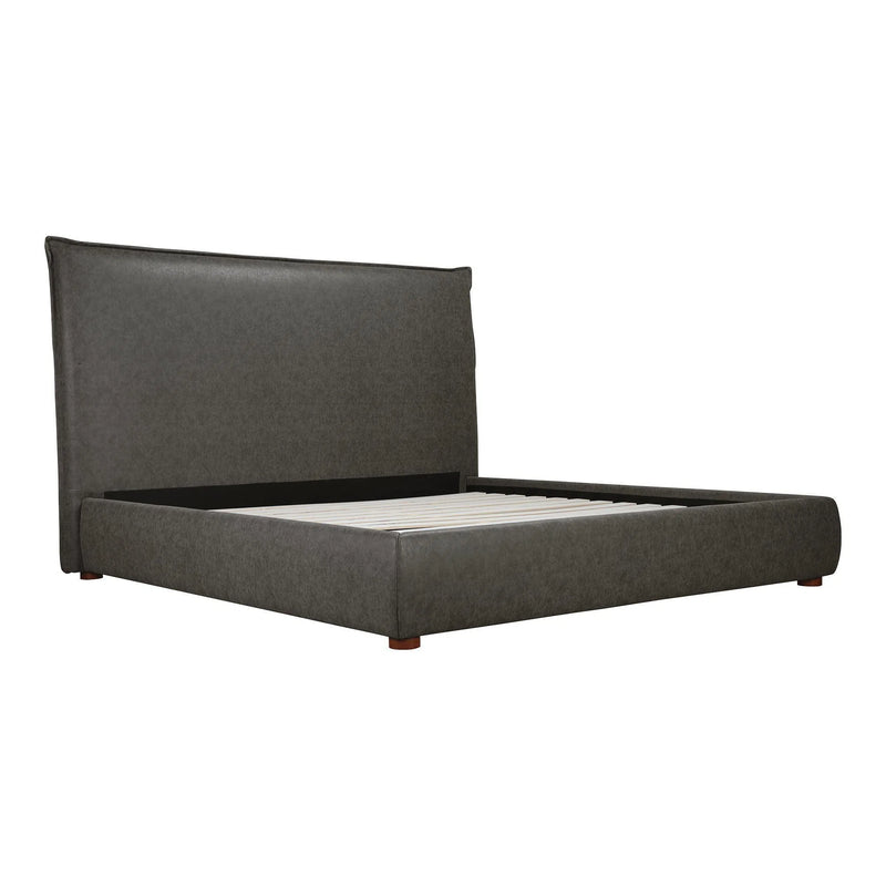 Luzon Leather Tall Headboard King Bed Beds LOOMLAN By Moe's Home