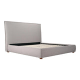 Luzon polyester Upholstered Grey Bed Beds LOOMLAN By Moe's Home