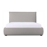 Luzon polyester Upholstered Grey Bed Beds LOOMLAN By Moe's Home