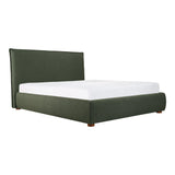 Luzon Wood Green Bed Beds LOOMLAN By Moe's Home