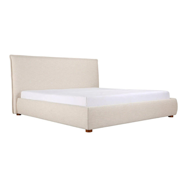 Luzon Wood Wheat Queen Bed Beds LOOMLAN By Moe's Home