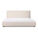 Luzon Wood Wheat Queen Bed Beds LOOMLAN By Moe's Home