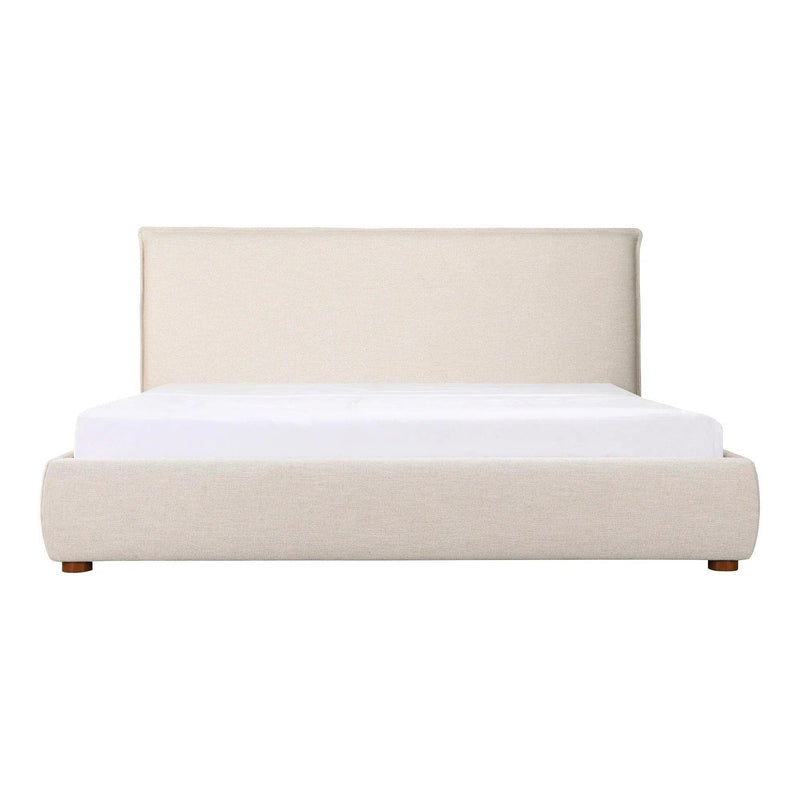 Luzon Wood Wheat Queen Bed Beds LOOMLAN By Moe's Home