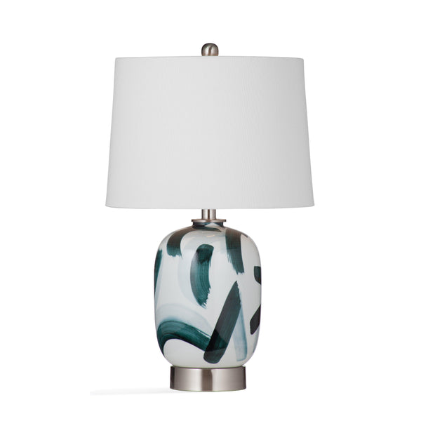 Lydia Ceramic and Metal Multicolor Table Lamp Table Lamps LOOMLAN By Bassett Mirror