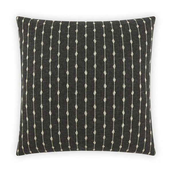 Lykken Black Throw Pillow With Insert Throw Pillows LOOMLAN By D.V. Kap