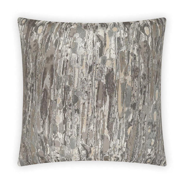 Lynn Grey Throw Pillow With Insert Throw Pillows LOOMLAN By D.V. Kap