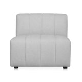 Lyric Classic Light Grey 5-piece L-Shaped Modular Sectional Sofa Modular Sofas LOOMLAN By Moe's Home