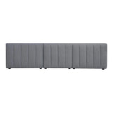 Lyric Dream Polyester Upholstered Grey Modular Sectional Left Modular Sofas LOOMLAN By Moe's Home