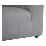 Lyric Dream Polyester Upholstered Grey Modular Sectional Left Modular Sofas LOOMLAN By Moe's Home