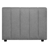 Lyric Grey Corner Chair – Contemporary Living Room Furniture Modular Components LOOMLAN By Moe's Home