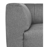 Lyric Grey Corner Chair – Contemporary Living Room Furniture Modular Components LOOMLAN By Moe's Home