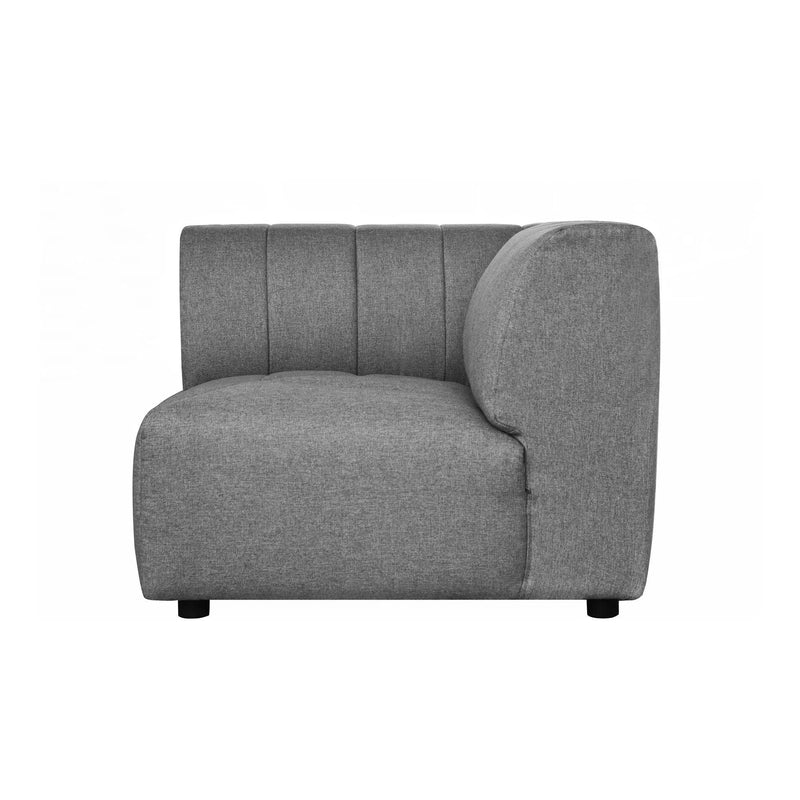 Lyric Grey Modular Left Armchair Modular Components LOOMLAN By Moe's Home