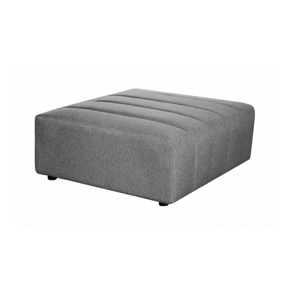 Lyric Grey Modular Ottoman Ottomans LOOMLAN By Moe's Home