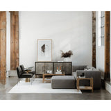 Lyric Grey Modular Slipper Chair Modular Components LOOMLAN By Moe's Home