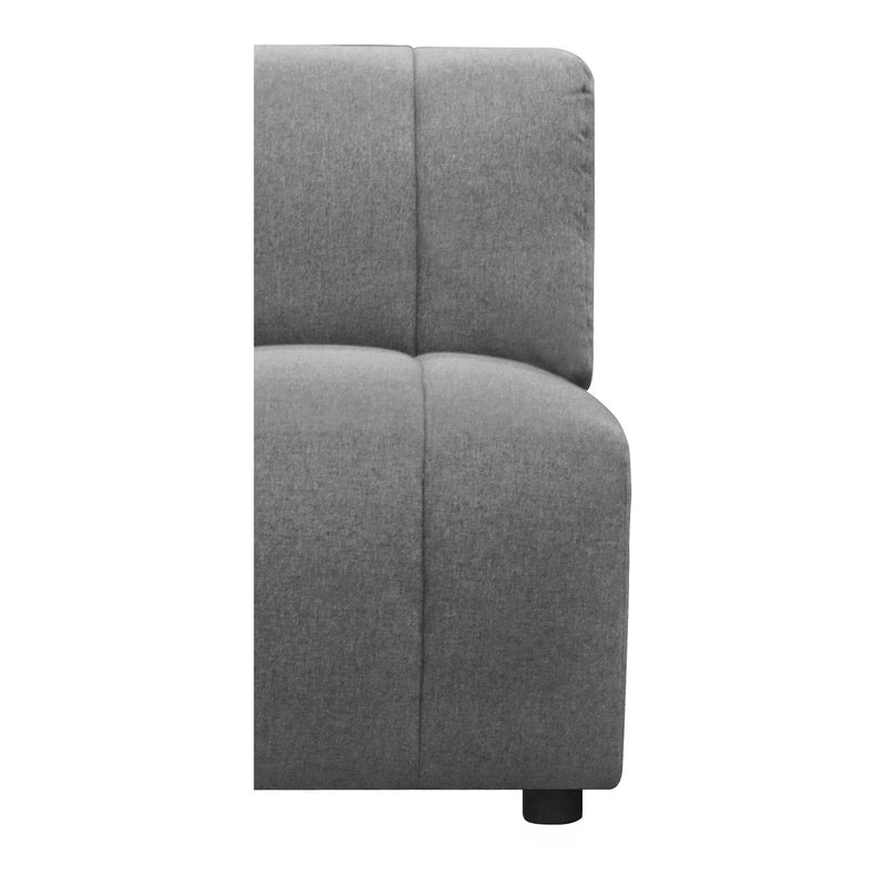 Lyric Grey Modular Slipper Chair Modular Components LOOMLAN By Moe's Home