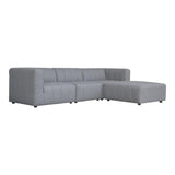 Lyric Lounge Polyester Upholstered Grey Modular Sectional Modular Sofas LOOMLAN By Moe's Home