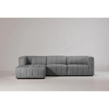 Lyric Lounge Polyester Upholstered Grey Modular Sectional Modular Sofas LOOMLAN By Moe's Home