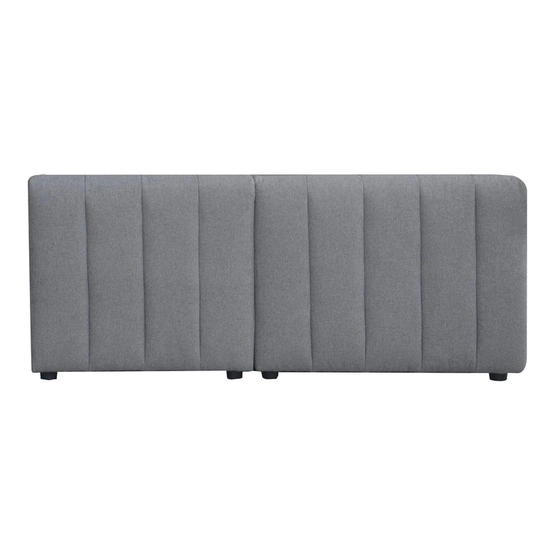 Lyric Nook Polyester Upholstered Grey Modular Sectional Modular Sofas LOOMLAN By Moe's Home